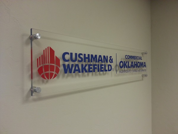 Indoor signage acrylic signa