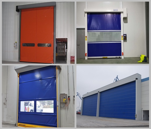 Roll-up high-speed doors