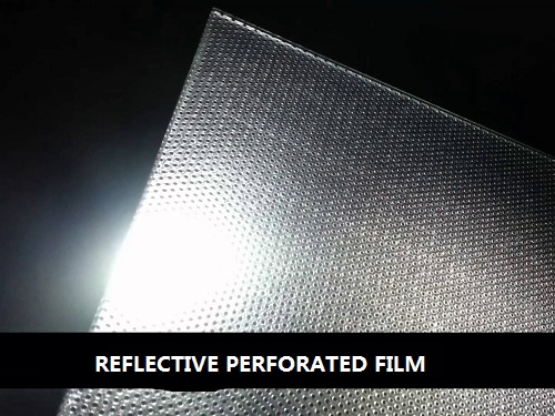 reflective perforated film roll