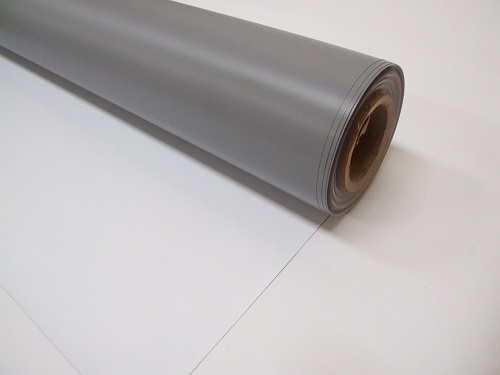 Rollup PET banner cinza de volta
