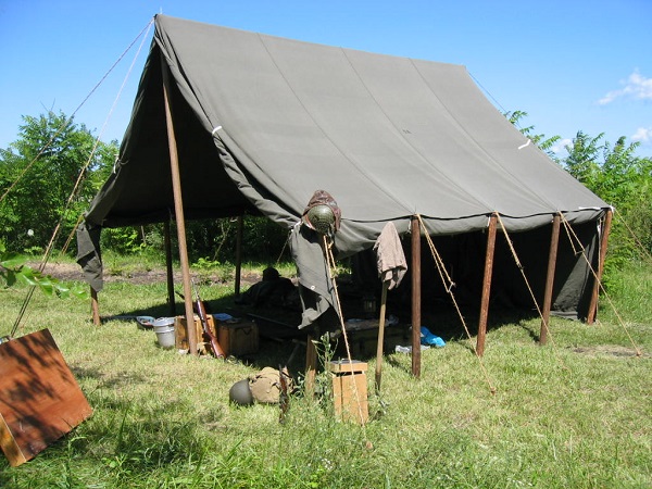 military tent material