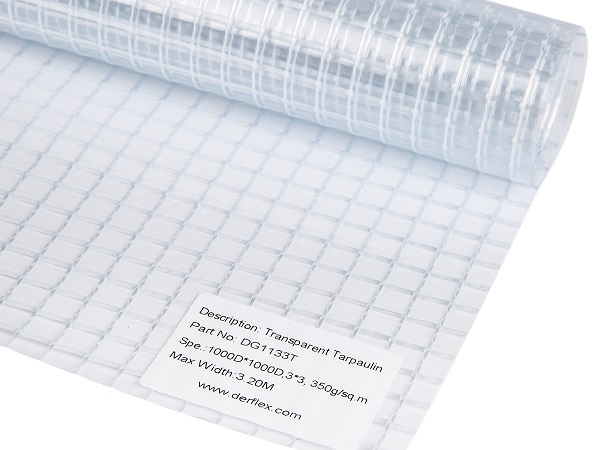 transparent tarpaulin material