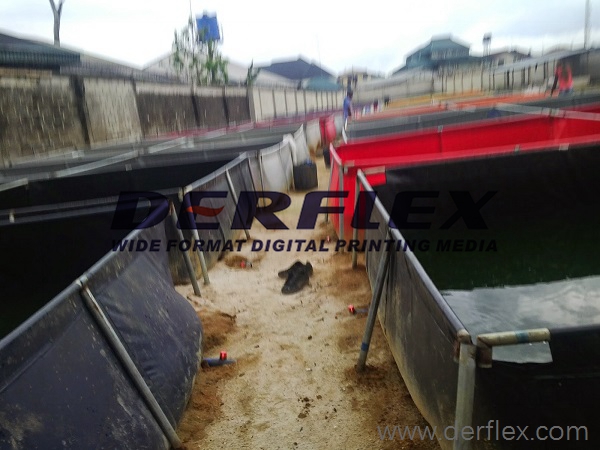 mobile pond tarpaulin material
