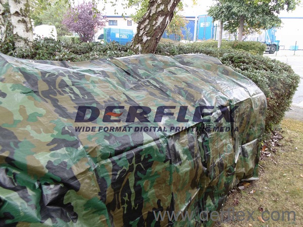 Pe camouflage tarpaulin