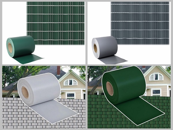 PVC coated fabric fence strip garden tarpaulin