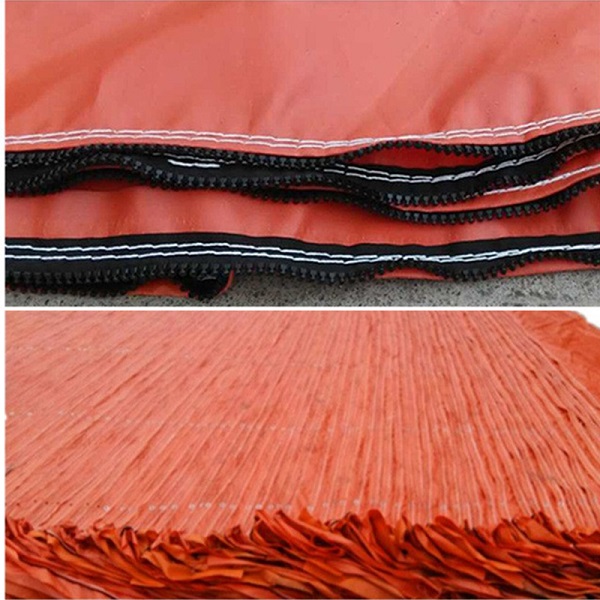 Forced-air ventilating ducts tarpaulin material