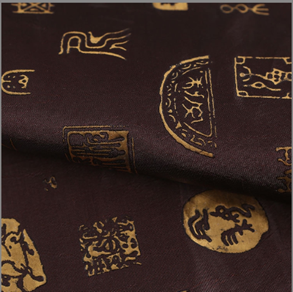 Drop plastic bronzing fabric