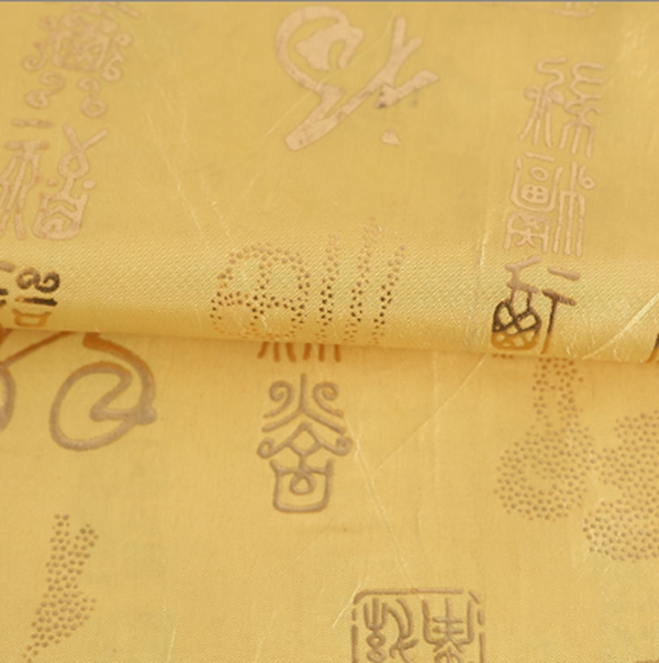 Drop plastic bronzing fabric
