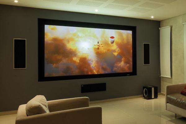 Tela de pantalla de proyector
