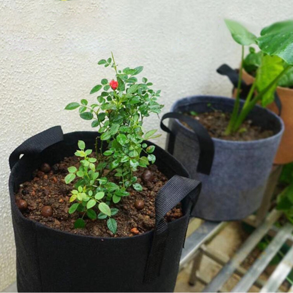 Tela de bolsas de cultivo de jardin interior