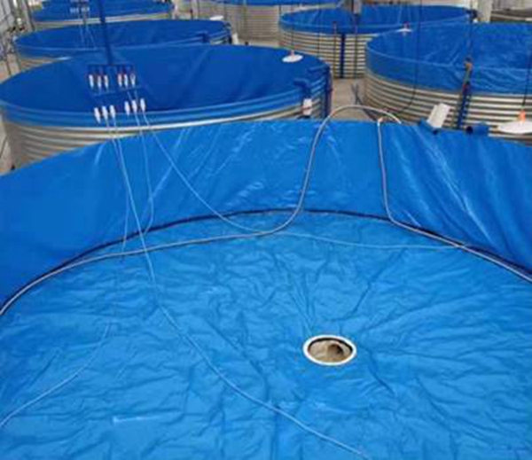 Lona ecologica y reciclable para estanque de acuicultura