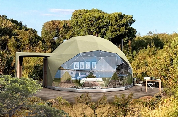 Lona PVC para hoteles de carpa domo