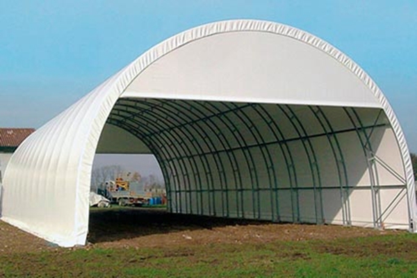 Lona impermeable para cubierta de hangares y campamentos