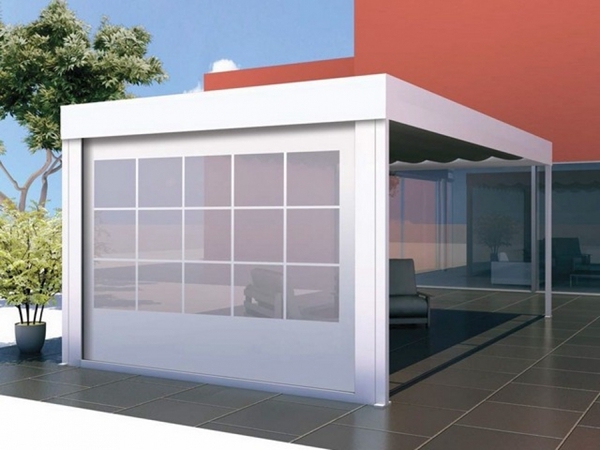 Lona de PVC transparente para toldos contravientos
