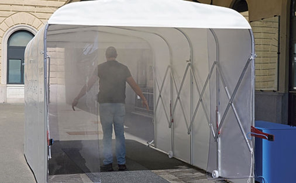 Lona PVC impermeable para tuneles sanitizadores