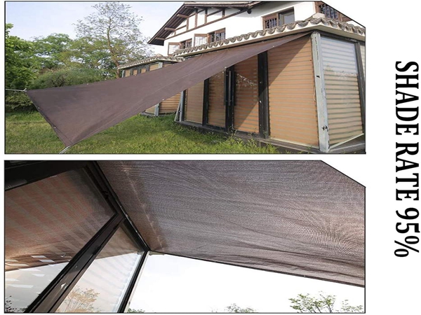 Lonas de malla negra con sombra al 95%