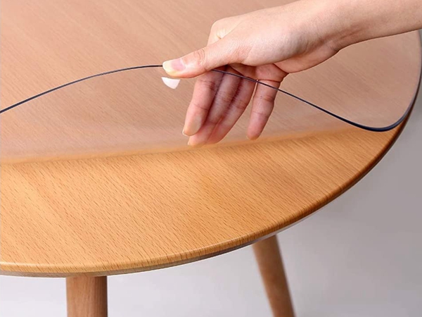 Mantel transparente de PVC para mesa