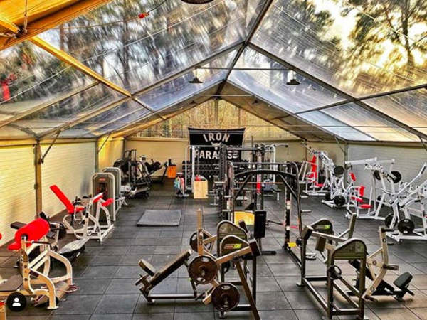 Carpas transparentes de PVC para gimnasio