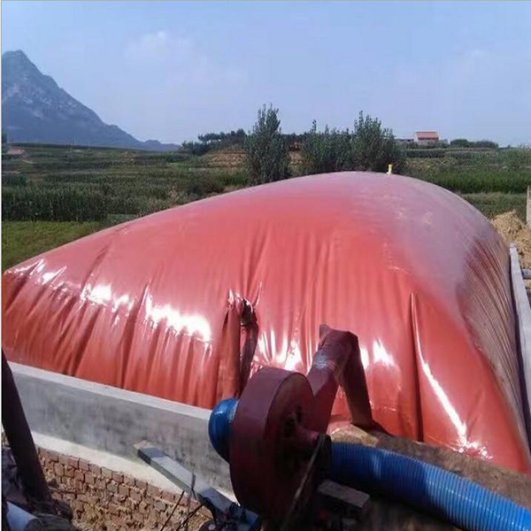 Tanque de biogás blando de barro rojo