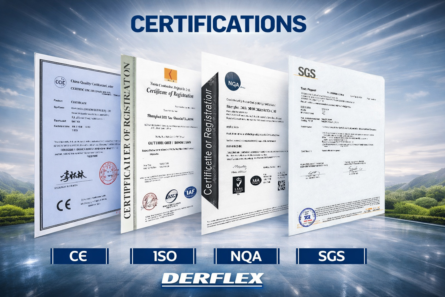 DERFLEX certifications