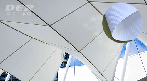 Architectural membrane fabrics for tensile structures, canopies, and lightweight building applications
