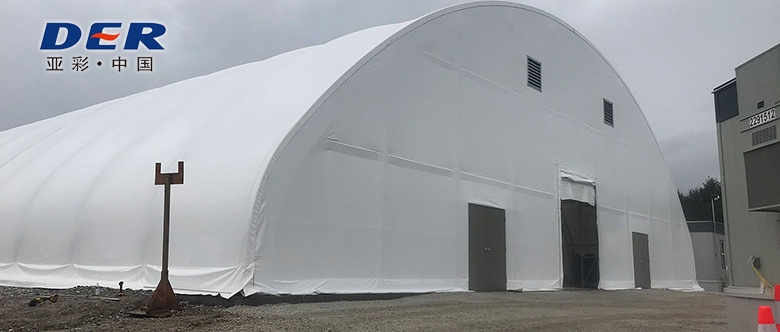 estrutura de armazém com membrana