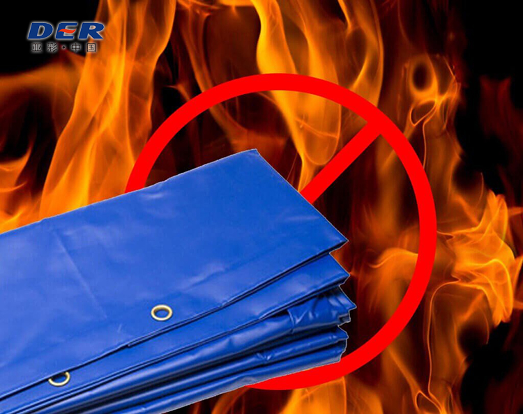 fire retardant tarpaulin fabric manufacturer, flame retardant tarpaulin fabric, fire resistant PVC tarp fabric, FR PVC coated fabric supplier, custom fire retardant tarpaulin, waterproof flame retardant tarpaulin fabric, heavy duty fire retardant tarp fabric, OEM tarpaulin fabric manufacturer