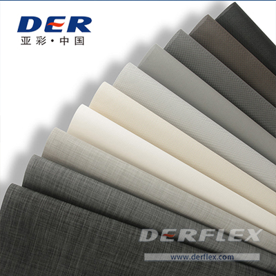 DERFLEX sunscreen fabric color and texture options
