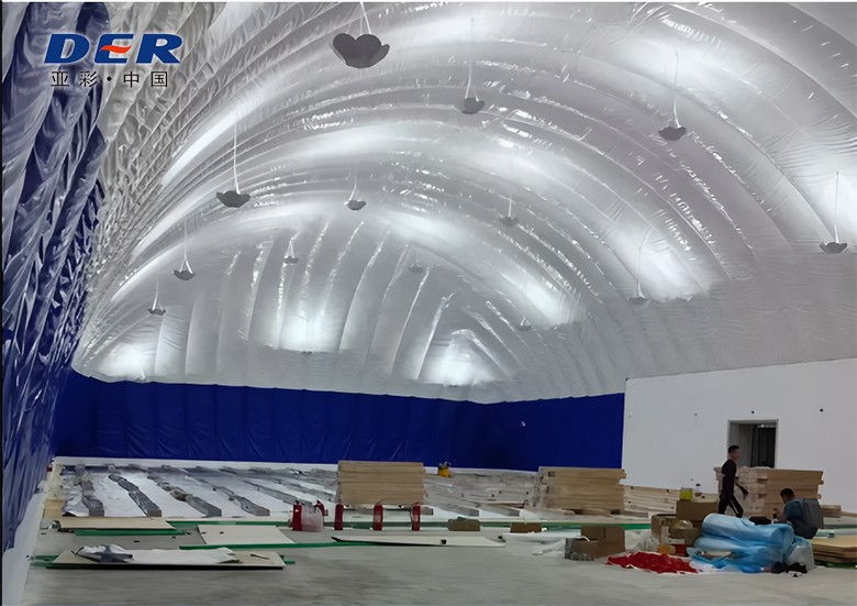 PVC membrane for sports halls