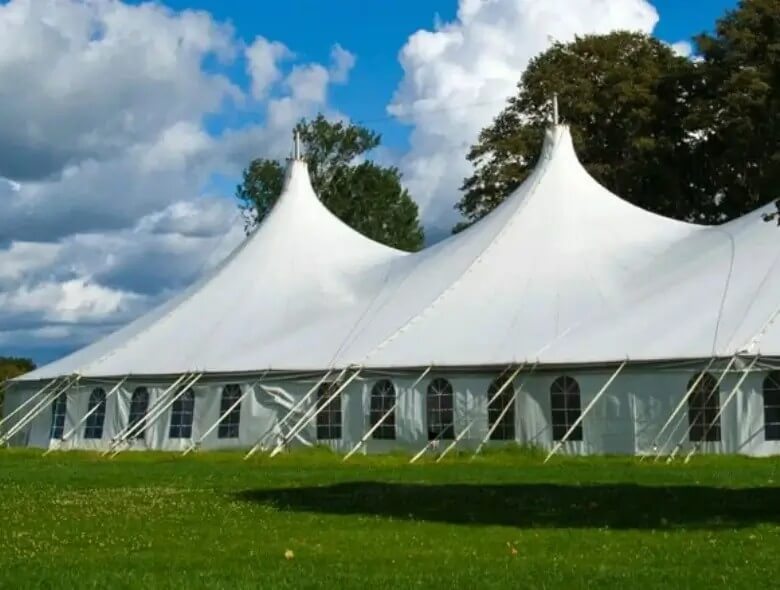 PVC coated tent tarpaulin for large outdoor tents