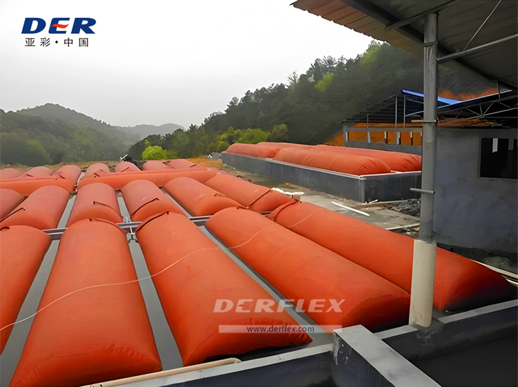 DERFLEX PVC coated fabric for biogas membrane and gas holder