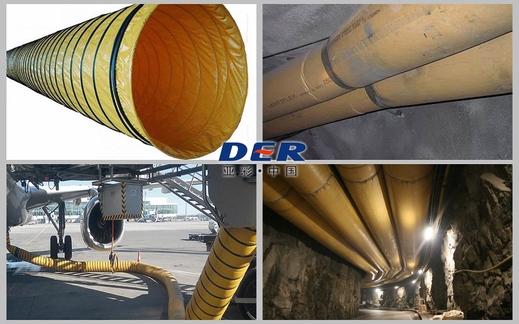 PVC fabric for tunnel ventilation duct