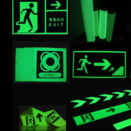 photoluminescent film for advertising