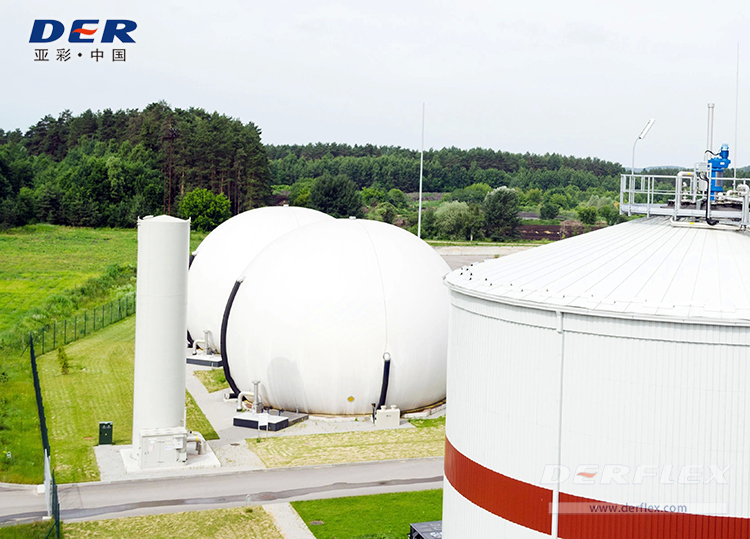 DERFLEX technical fabric for biogas storage
