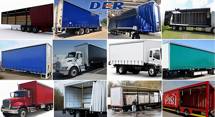 DERFLEX truck tarpaulin material and tarp manufacturing