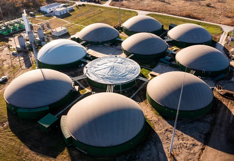 DERFLEX biogas membrane covers