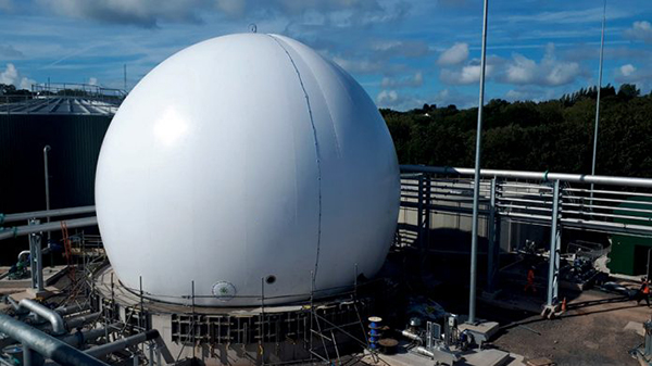 DERFLEX Biogas Membrane – side view