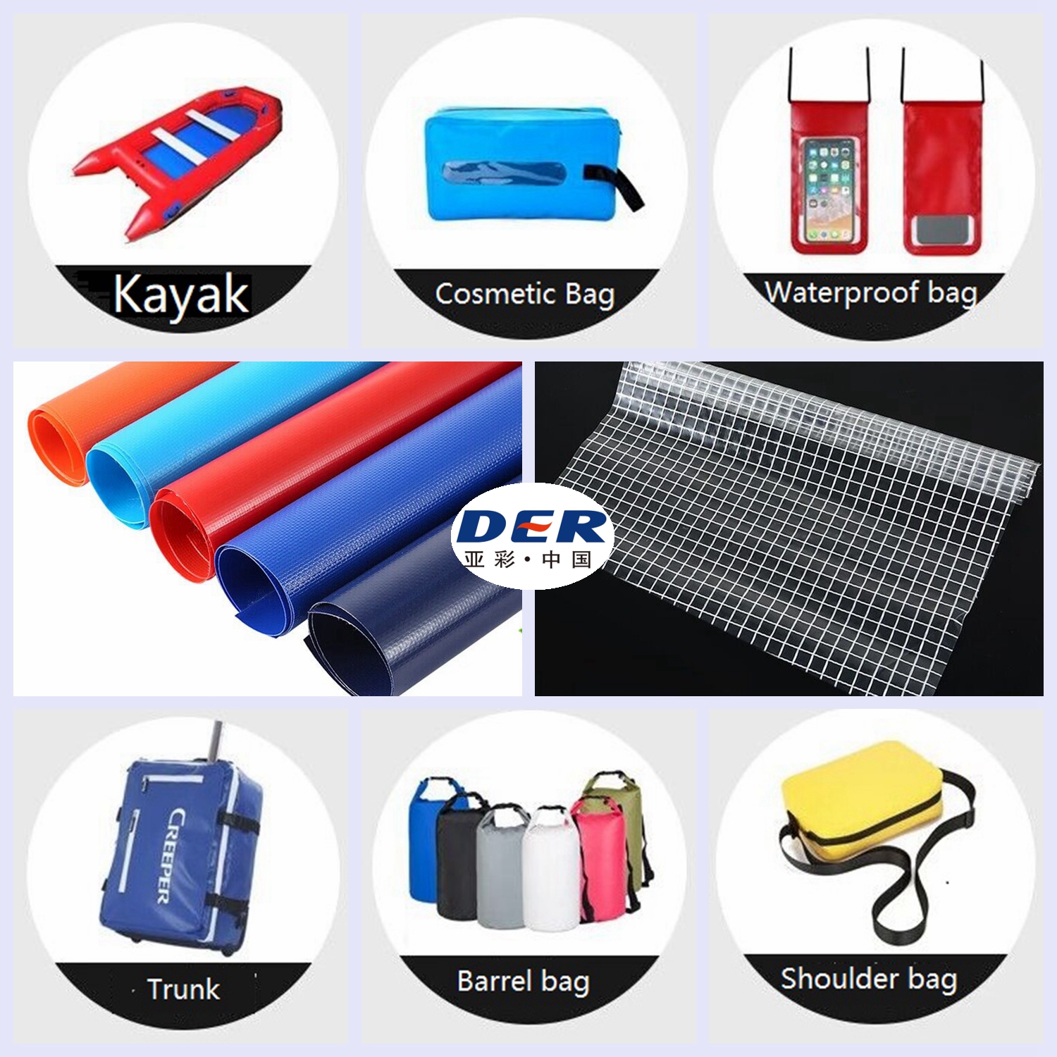 soft PVC coated fabric for bags